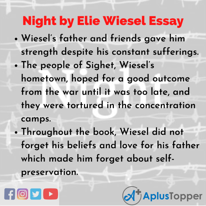 Night test by elie wiesel