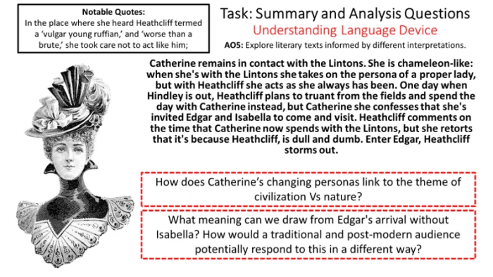 Complete these sentences about the setting of wuthering heights.